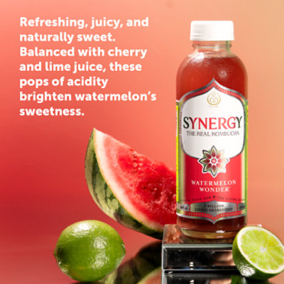 Synergy The Real Kombucha Watermelon Wonder - 16 Fl. Oz. - Image 2