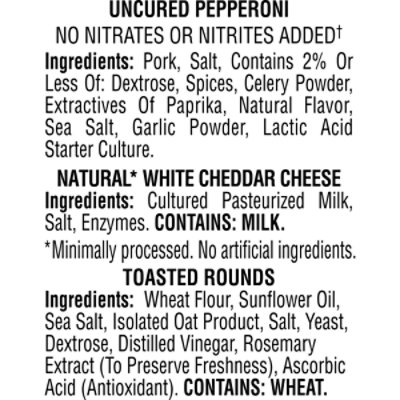 Hillshire Snacking Uncured Pepperoni with Natural White Cheddar Cheese Small Plates - 2.76 Oz - Image 4