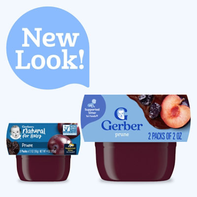 Gerber 1st Foods Natural Prune Baby Food Tub - 2-2 Oz - Image 3
