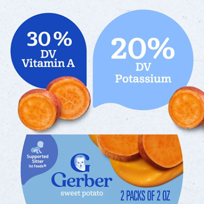 Gerber 1st Foods Natural Sweet Potato Baby Food Tub - 2-2 Oz - Image 4
