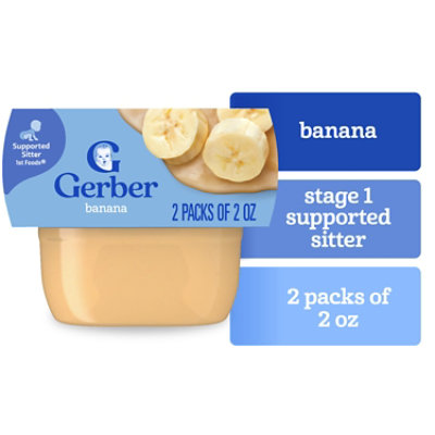 Gerber 1st Foods Natural Banana Baby Food Tub - 2-2 Oz - Image 1