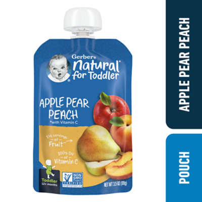 Gerb Tdlr Apple Pear Peach - 3.5 Oz