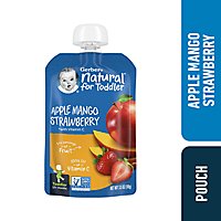 Gerber Natural Apple Mango Strawberry Toddler Food Pouch - 3.5 Oz - Image 1