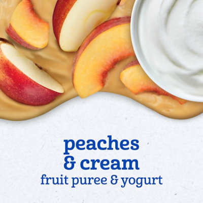 Gerber Fruit and Yogurt Peaches and Cream Snack Pouch for Toddler - 3.5 Oz - Image 3