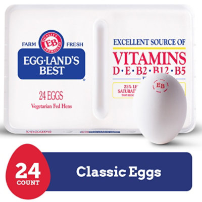 Egglands Best Eggs Classic Large White - 24 Count