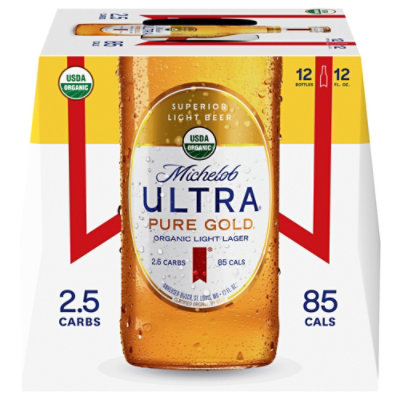 Michelob ULTRA Pure Gold Organic American Lager Beer in Bottles - 12 - 12 Fl. Oz. - Image 2