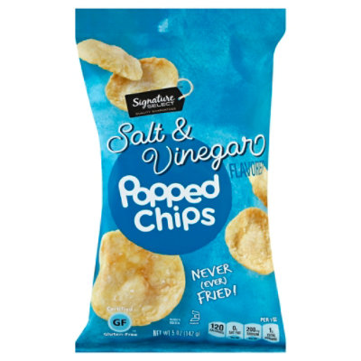 Signature Select Popped Chips Salt & Vinegar - 5 Oz - Randalls