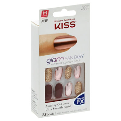 Kiss Glam Fantasy Nails Tan Lines - 1 Each