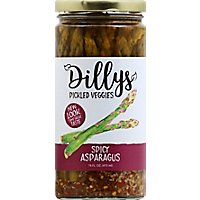 Dillys Spicy Pickled Asparagus - 16 Oz - Image 2