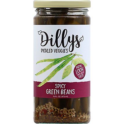Spicy Pickled Green Beans - 16 Fl. Oz. - Image 2