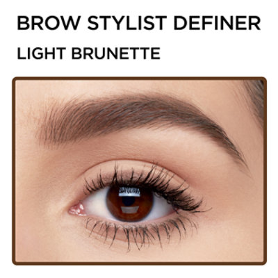 L'Oreal Paris Brow Stylist Definer Waterproof Eyebrow Mechanical Pencil Light Brunette - 0.003 Oz - Image 3