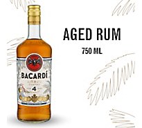 Bacardi Rum Anejo Quatro 80 Proof - 750 Ml