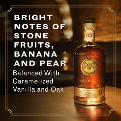 Bacardi Rum Gran Reserva Diez 80 Proof - 750 Ml - Image 2
