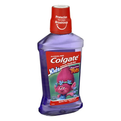 Colgate Kids Anticavity Mouthwash Trolls Bubble Fruit - 16.9 Fl.Oz.