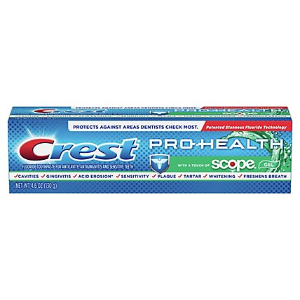 Crest Pro-Health with a Touch of Scope Whitening Toothpaste - 4.6 Oz - Image 1