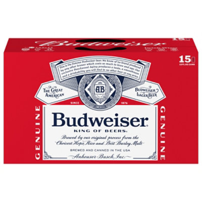 Budweiser Beer In Cans - 15-12 Fl. Oz. - Image 2