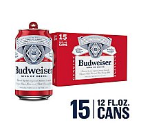 Budweiser Beer Cans - 15-12 Fl. Oz.