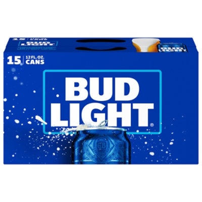 Bud Light American Lager Beer in Cans - 15 - 12 Fl. Oz. - Image 2