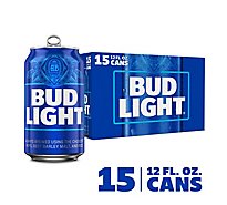 Bud Light Beer Cans - 15-12 Fl. Oz.