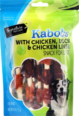 Signature Pet Care Kabob Chicken Duck Chicken Liver Dog Chews - 4 Oz - Image 2