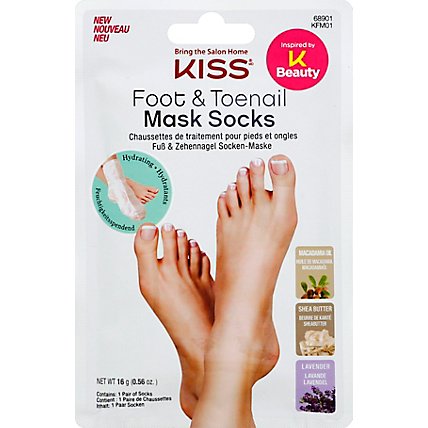Kiss Kiss Feet Mask Socks Hydration - 1 Each - Image 2