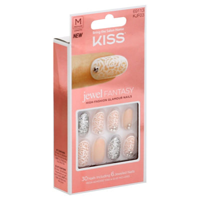Kiss Kiss Jewel Fantasy Nail Barons - 1 Each