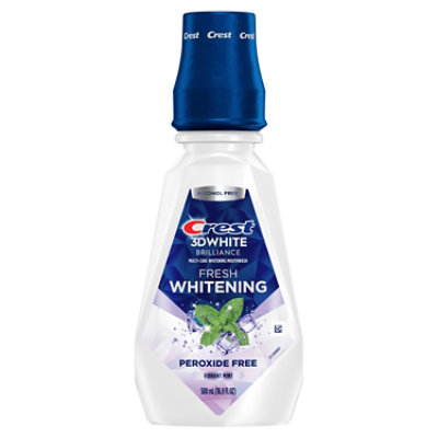 Crest 3D White Brilliance Alcohol Free Clean Mint Whitening Mouthwash - 16 Fl. Oz. - Image 8