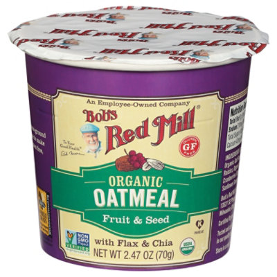 Bobs Red Mill Oatmeal Cup Org Frt & Se - 2.47 Oz
