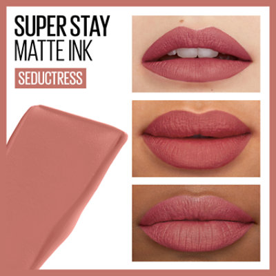 Maybelline Super Stay Matte Ink Un-nude Liquid Lipstick Seductress - 0.17 Fl. Oz. - Image 3