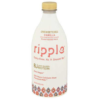 Ripple Milk Vanilla Unsweetend - 48 Fl. Oz. - Image 3