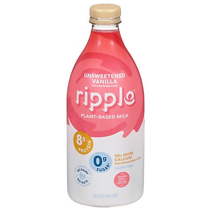 Ripple Milk Vanilla Unsweetend - 48 Fl. Oz. - Image 2