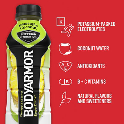 BODYARMOR Pineapple Coconut Sports Drink - 16 Fl. Oz. - Image 2