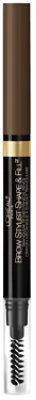 L'Oreal Paris Stylist Shape and Fill Mechanical Eyebrow Makeup Pencil Dark Brunette - 0.01 Oz - Image 1