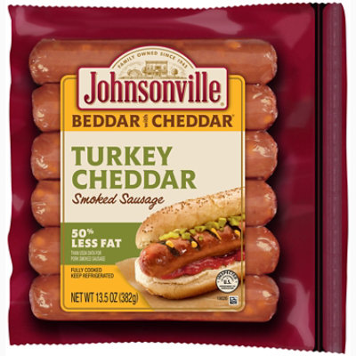 Johnsonville Sausage Turkey With Cheddar Fully Cooked 6 Links - 13.5 Oz - Image 1