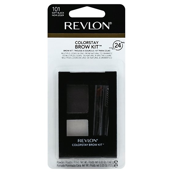 Revlon Colorstay Brow Kit Soft Black - .05 Oz