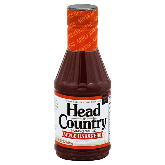 Head Country Apple Habenero Barbeque Sauce - 20 Oz