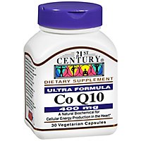 21 Century Co Q10 400mg Vegetarian Caps - 30 Count - Image 1