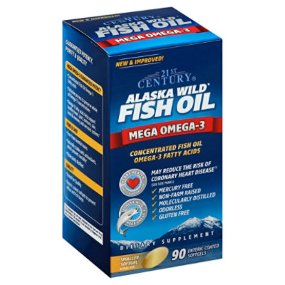 21 Century Alaska Fish Oil Softgel - 90 Count - Image 1