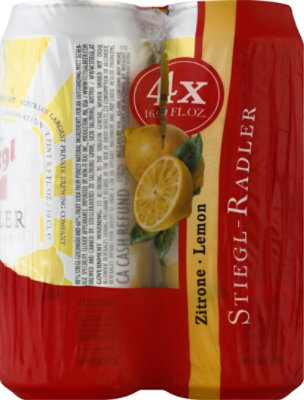 Stiegl Radler Lemon Beer In Cans - 4-16.9 Fl. Oz. - Image 4