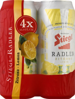 Stiegl Radler Lemon Beer In Cans - 4-16.9 Fl. Oz. - Image 2