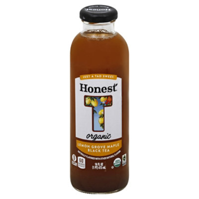 Honest Organic Tea Black Iced Gluten Free Lemon Grove Maple 16 Fl. Oz