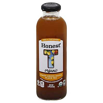 Honest Organic Tea Black Iced Gluten Free Lemon Grove Maple - 16 Fl. Oz. - Image 1
