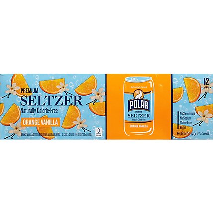 Polar Orange Vanilla Seltzer - 12-12 Fl. Oz. - Image 6