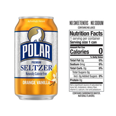 Polar Orange Vanilla Seltzer - 12-12 Fl. Oz. - Image 5