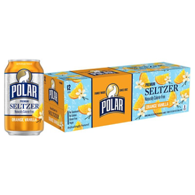 Polar Orange Vanilla Seltzer - 12-12 Fl. Oz.