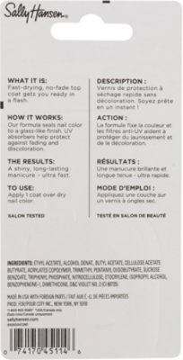 Sally Sh Dries Instantly Top Coat - .14 Fl. Oz. - Image 4