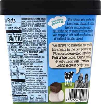 Ben & Jerry's Chocolate Shake It Ice Cream - 16 Oz - Image 6