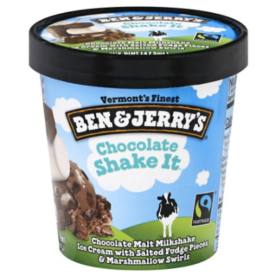 Ben & Jerry's Chocolate Shake It Ice Cream - 16 Oz