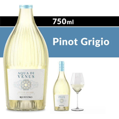 Ruffino Aqua Di Venus DOC Pinot Grigio Italian White Wine - 750 Ml