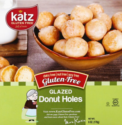 Katz Gluten Free Donut Holes Glazed - 6 Oz